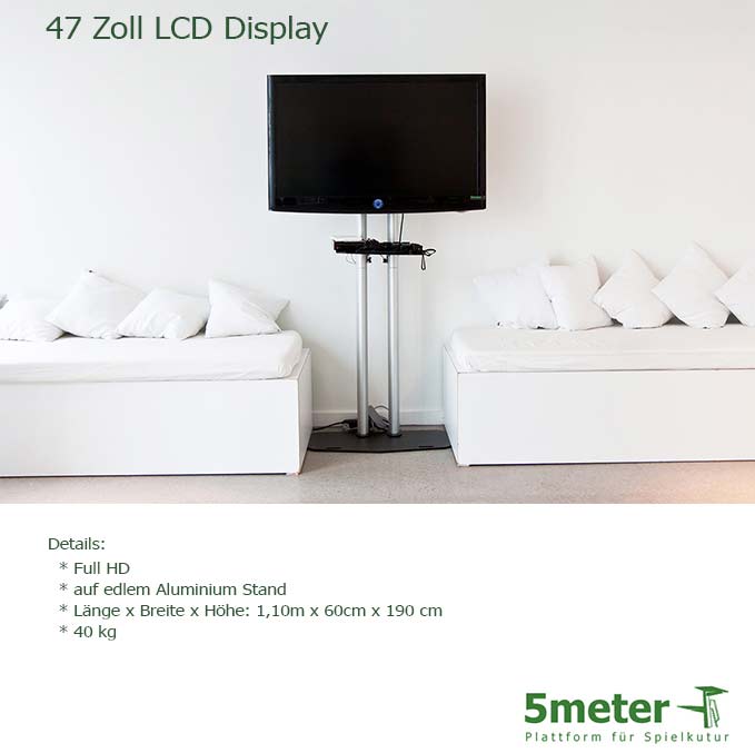 55 Zoll Display auf Display-Stand Event Technik mieten