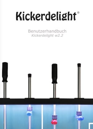 Titelseite der kickerdelight® Bedienungsanleitung